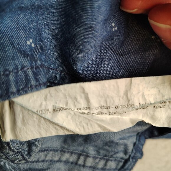 Denim & Flower Ricky Singh Button Down Cotton Shirt Mens XL Slim Fit - Picture 5 of 8